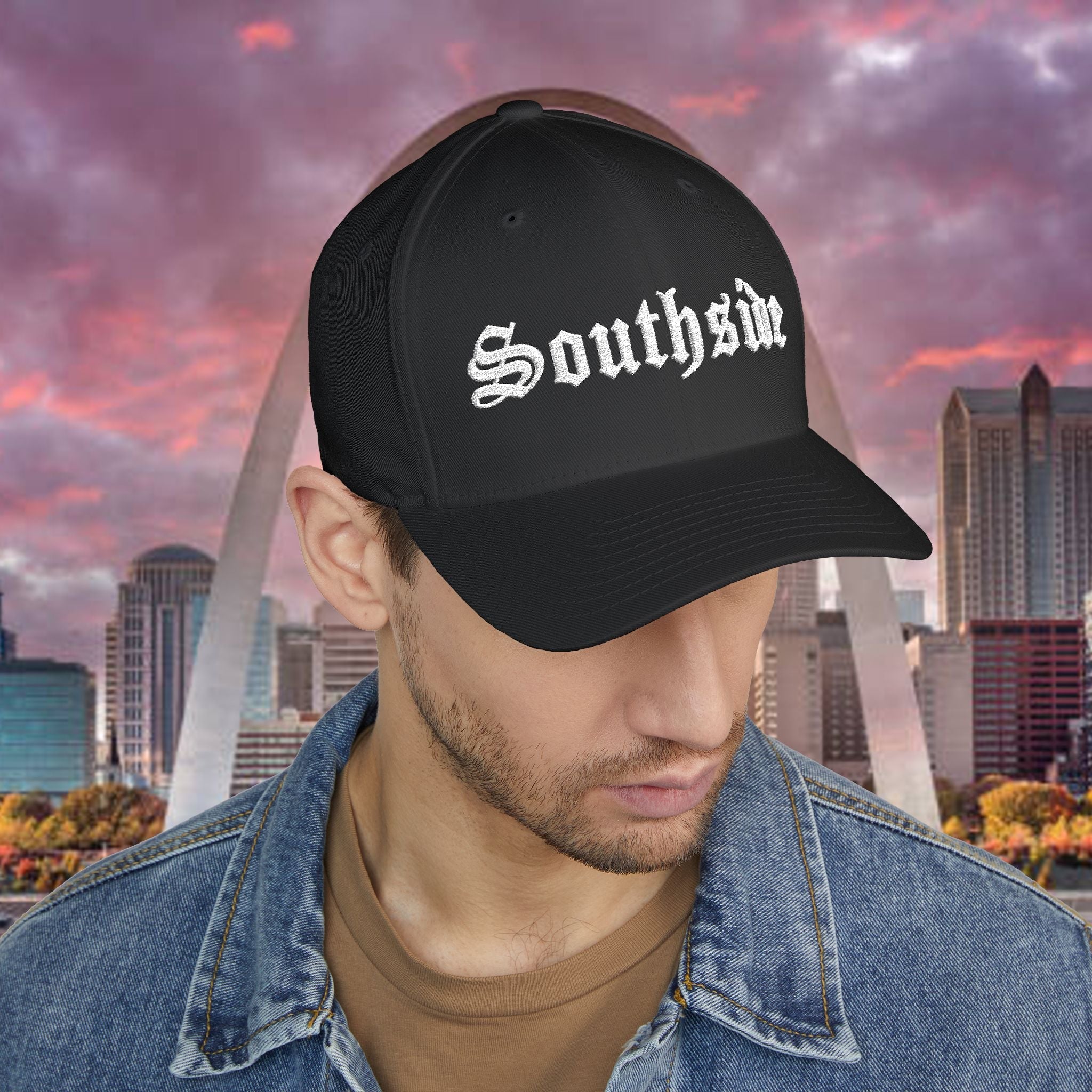 Southside Embroidered Cap — Vintage Gothic Script Hat with 314 Originals Back Logo - 314 Originals