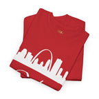 St. Louis 314 Skyline Tee — Red Gateway Arch City Number T-Shirt - 314 Originals