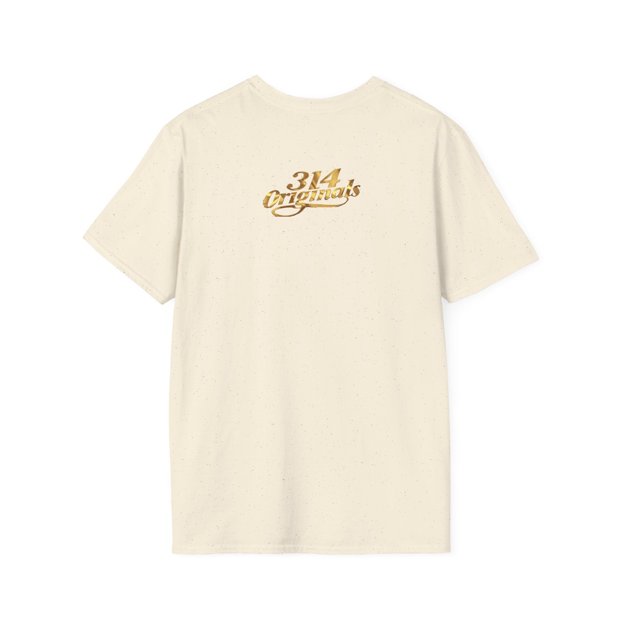 St. Louis Arch Skyline Tee — Born Hustler Front, 314 Originals Back - 314 Originals