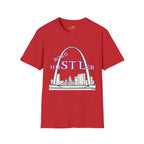 St. Louis Arch Skyline Tee — Born Hustler Front, 314 Originals Back - 314 Originals