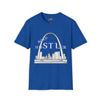 St. Louis Arch Skyline Tee — Born Hustler Front, 314 Originals Back - 314 Originals