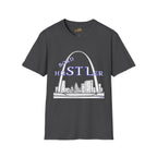 St. Louis Arch Skyline Tee — Born Hustler Front, 314 Originals Back - 314 Originals