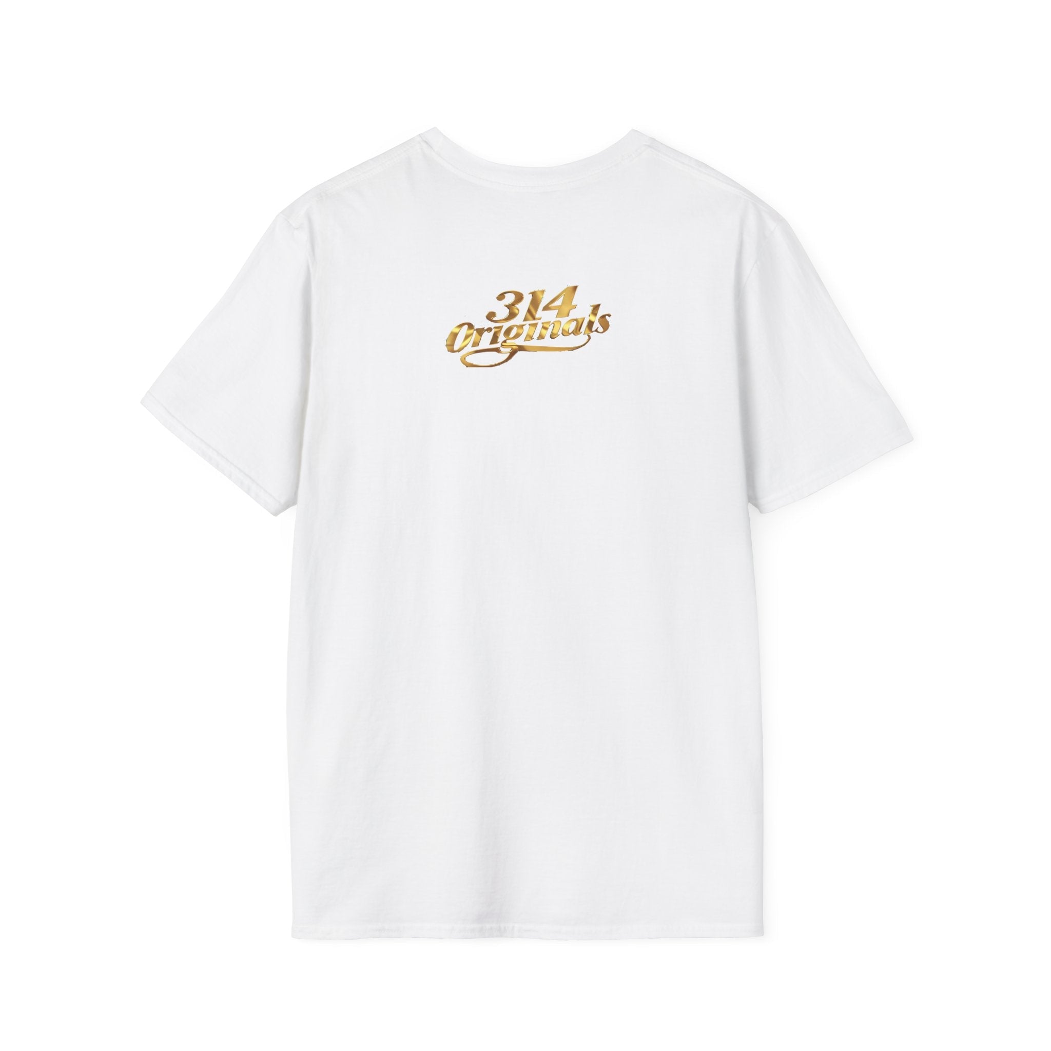 St. Louis Arch Skyline Tee — Born Hustler Front, 314 Originals Back - 314 Originals