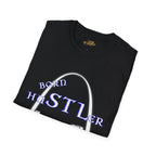St. Louis Arch Skyline Tee — Born Hustler Front, 314 Originals Back - 314 Originals