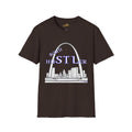 St. Louis Arch Skyline Tee — Born Hustler Front, 314 Originals Back - 314 Originals