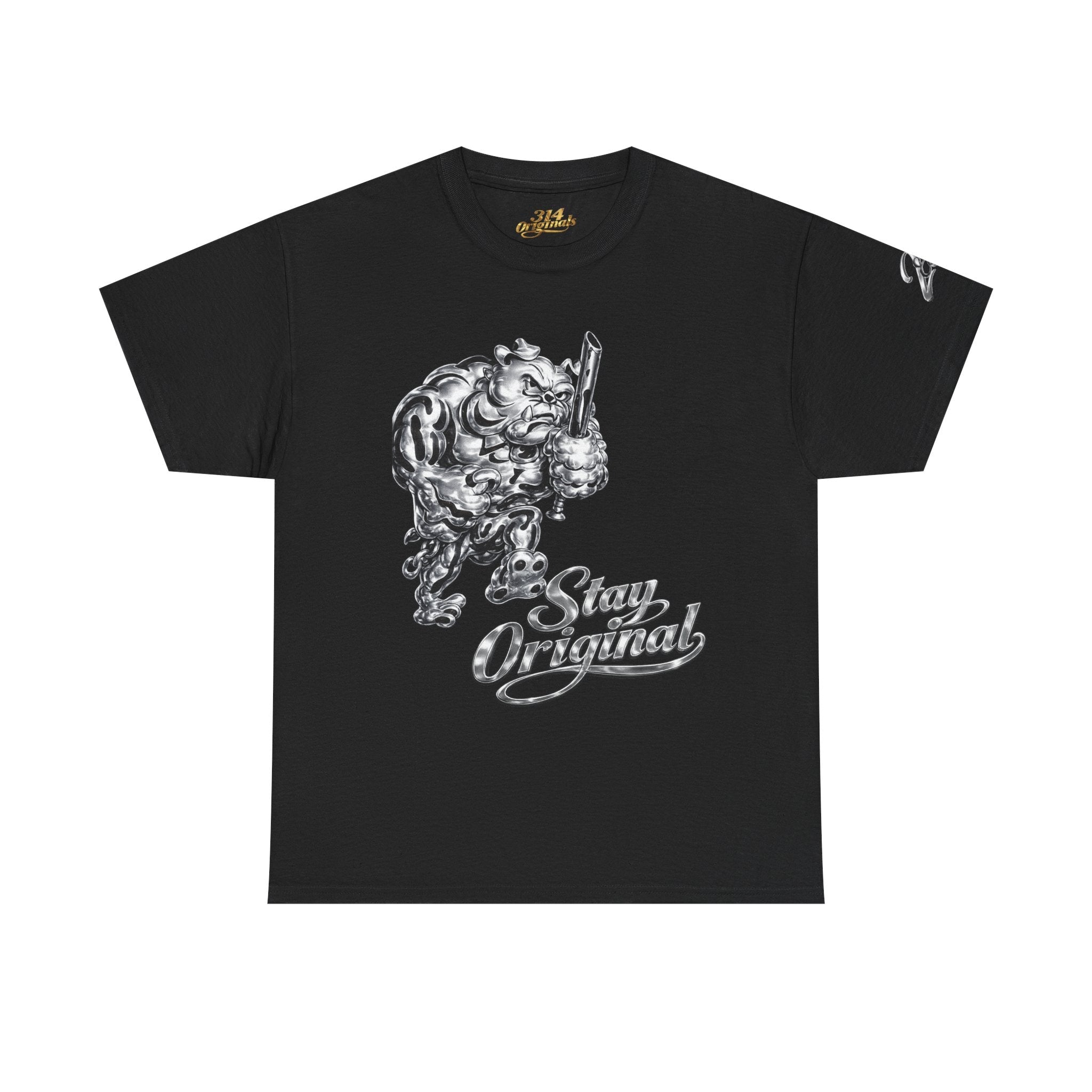 'Stay Original' Chrome Bulldog Graphic Tee - 314 Originals
