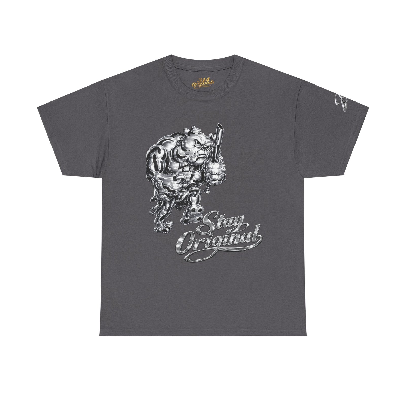 'Stay Original' Chrome Bulldog Graphic Tee - 314 Originals