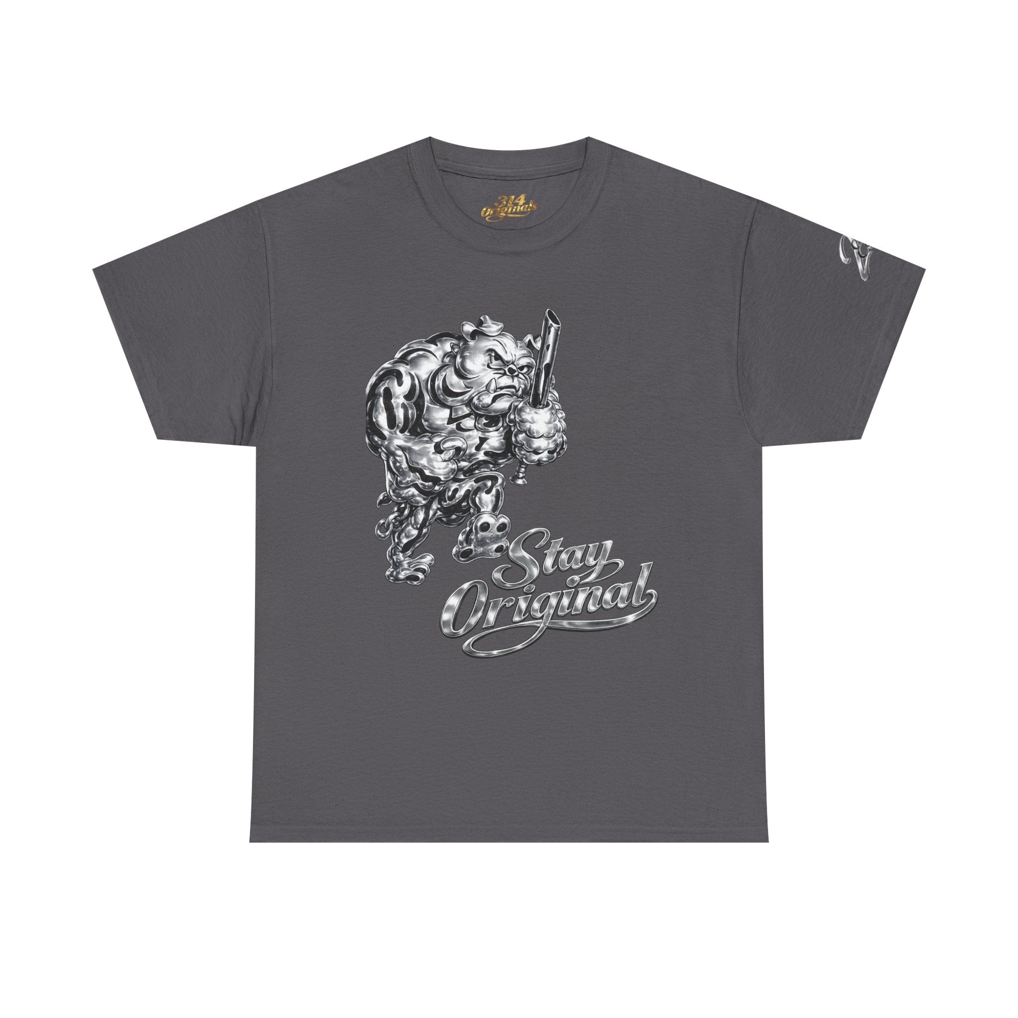 'Stay Original' Chrome Bulldog Graphic Tee - 314 Originals