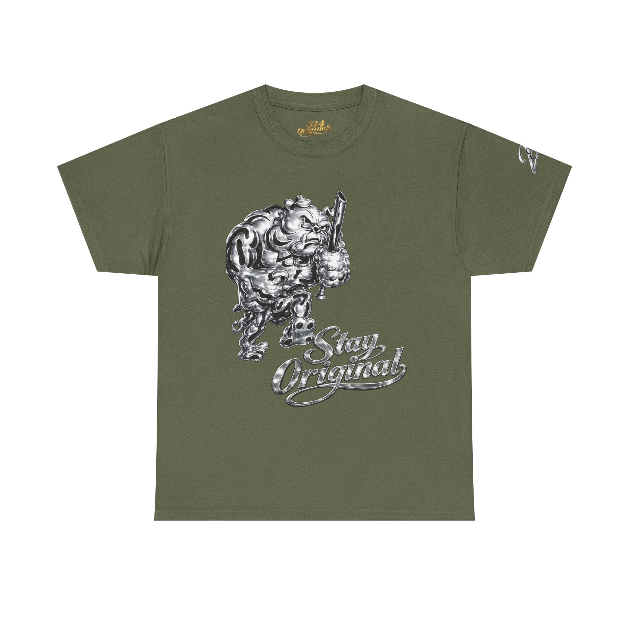 'Stay Original' Chrome Bulldog Graphic Tee - 314 Originals