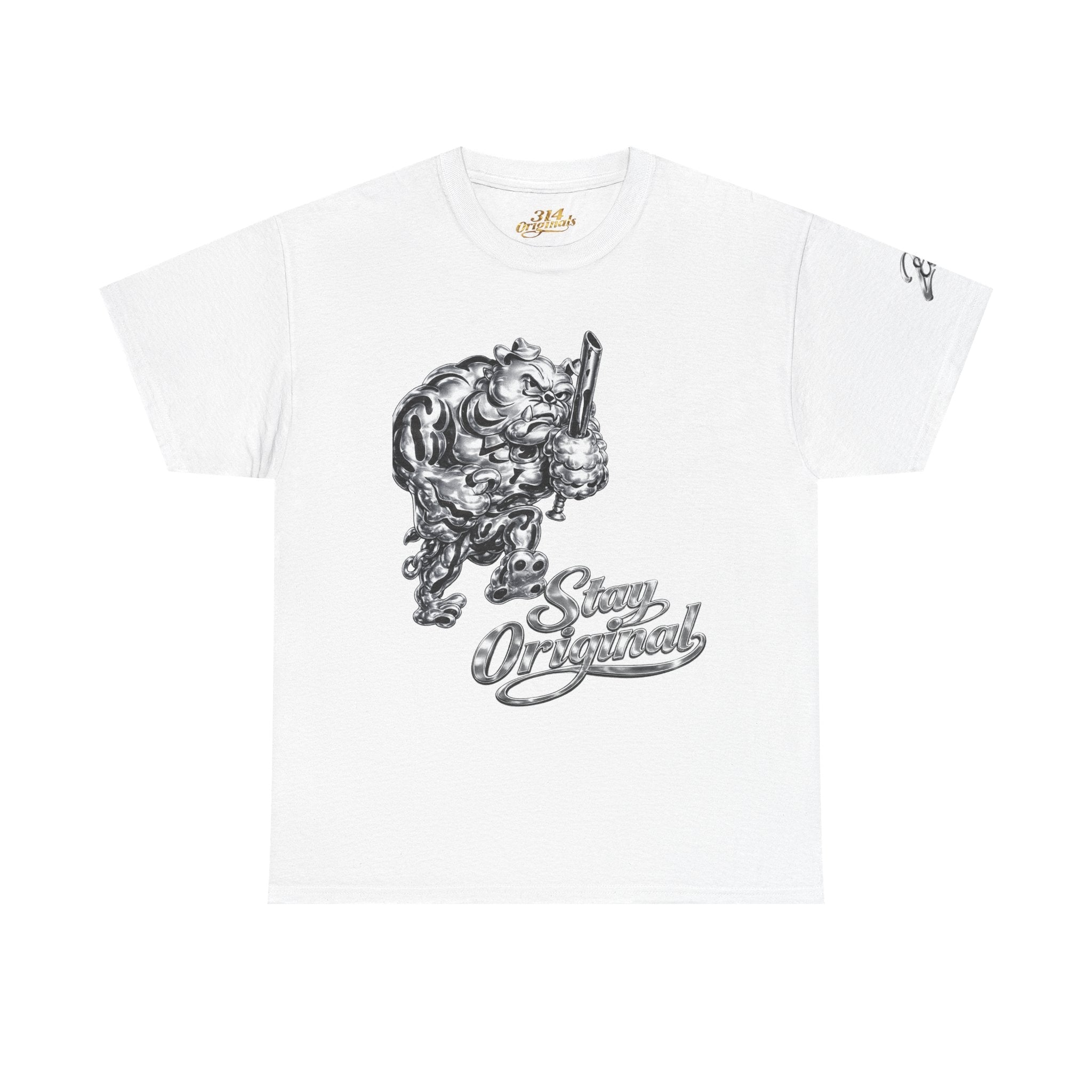'Stay Original' Chrome Bulldog Graphic Tee - 314 Originals