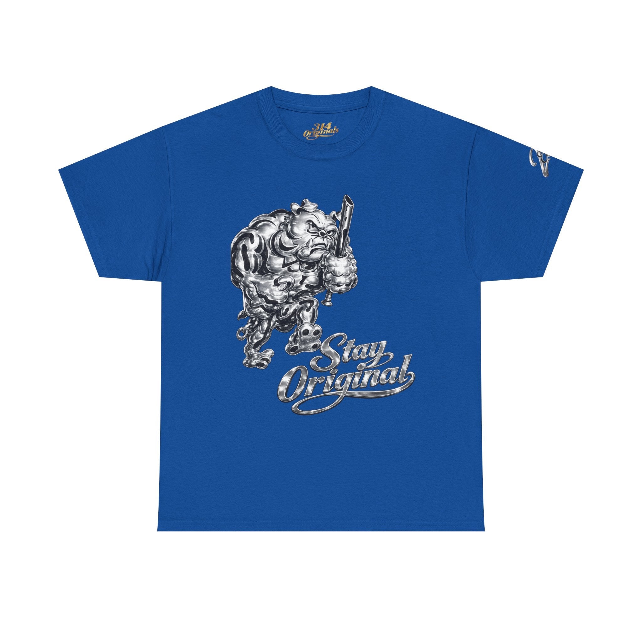 'Stay Original' Chrome Bulldog Graphic Tee - 314 Originals