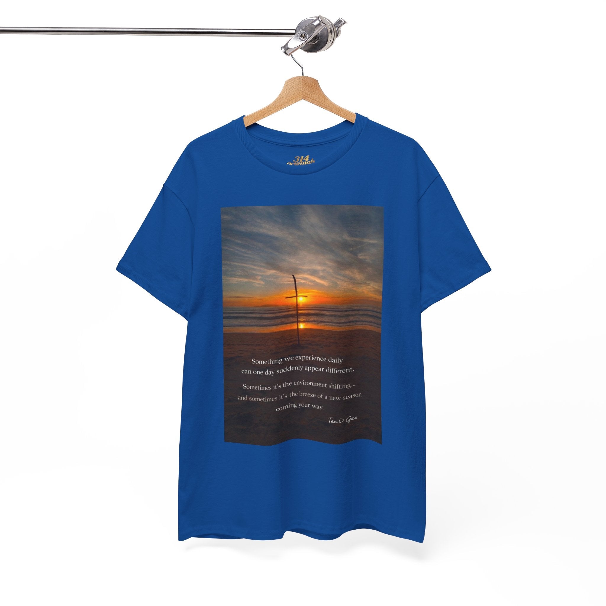 Sunset Beach Quote T‑Shirt — Inspirational Ocean Sunrise Tee - 314 Originals