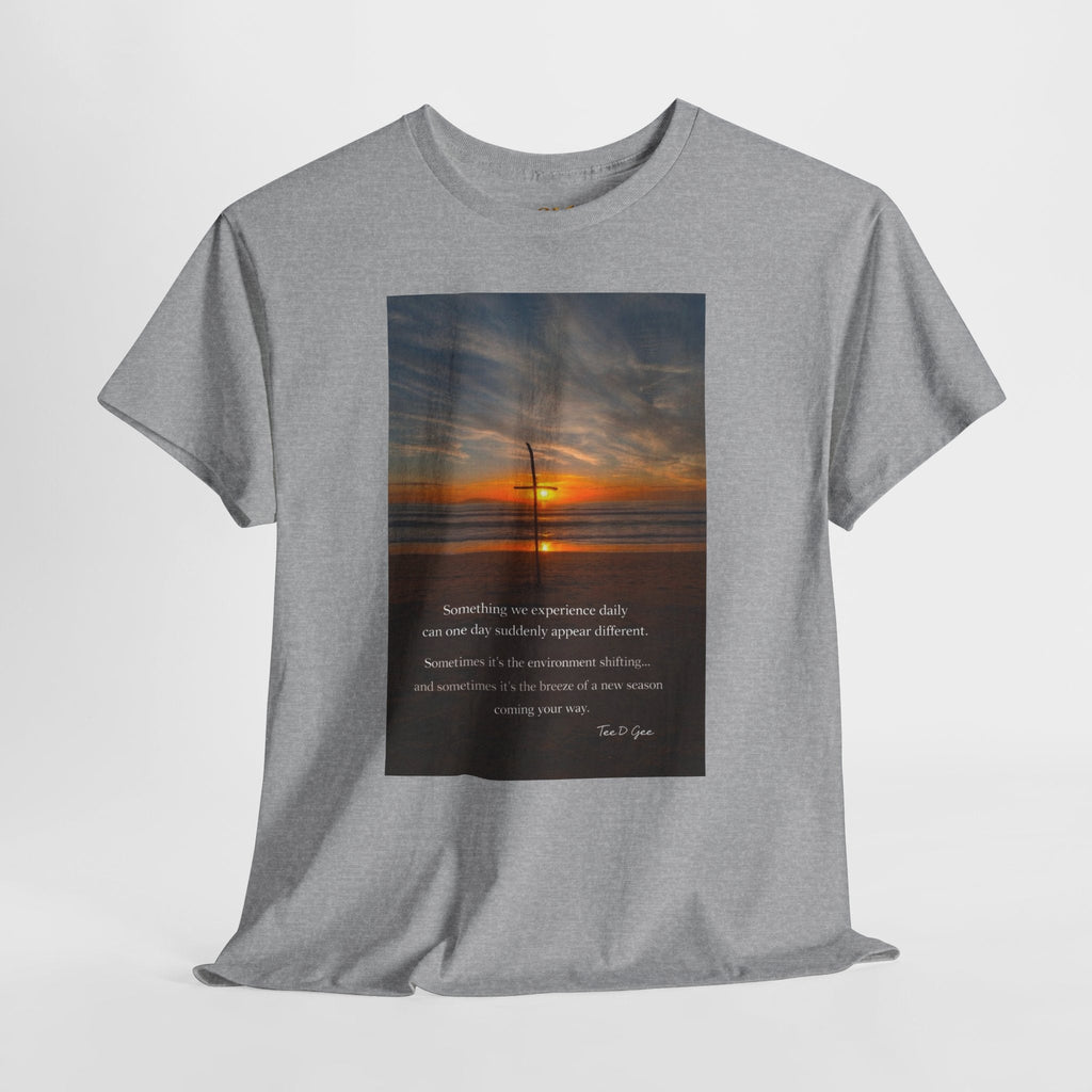 Sunset Beach Quote T‑Shirt — Inspirational Ocean Sunrise Tee - 314 Originals