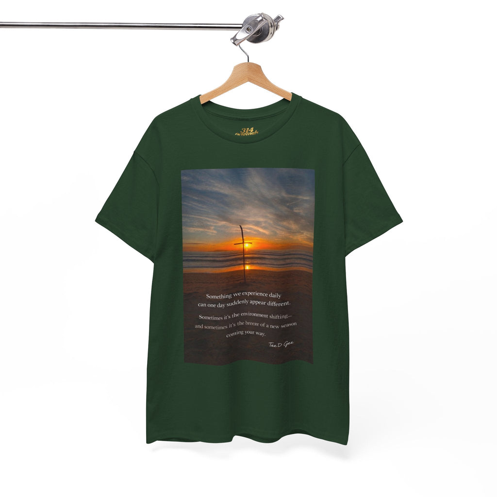 Sunset Beach Quote T‑Shirt — Inspirational Ocean Sunrise Tee - 314 Originals