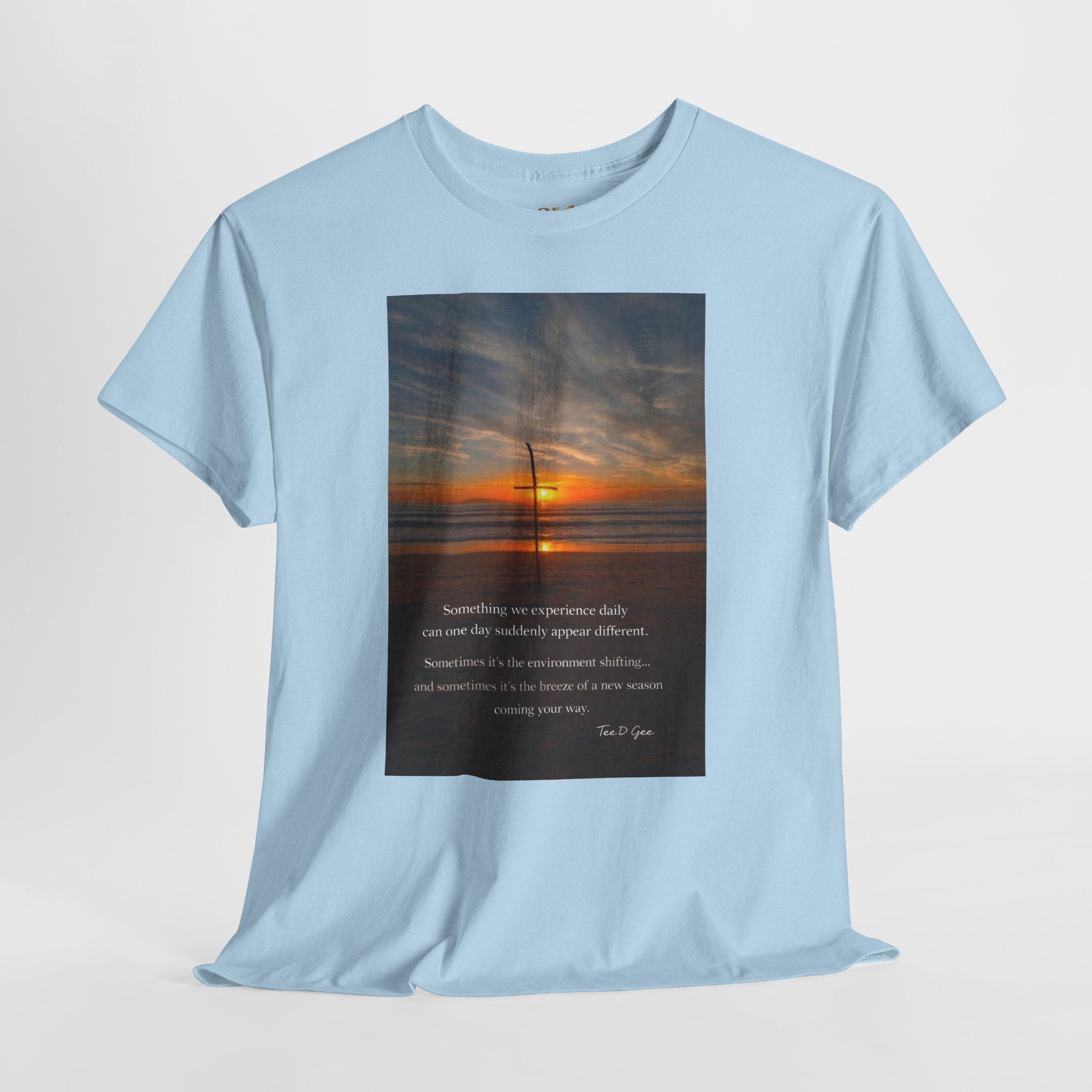 Sunset Beach Quote T‑Shirt — Inspirational Ocean Sunrise Tee - 314 Originals