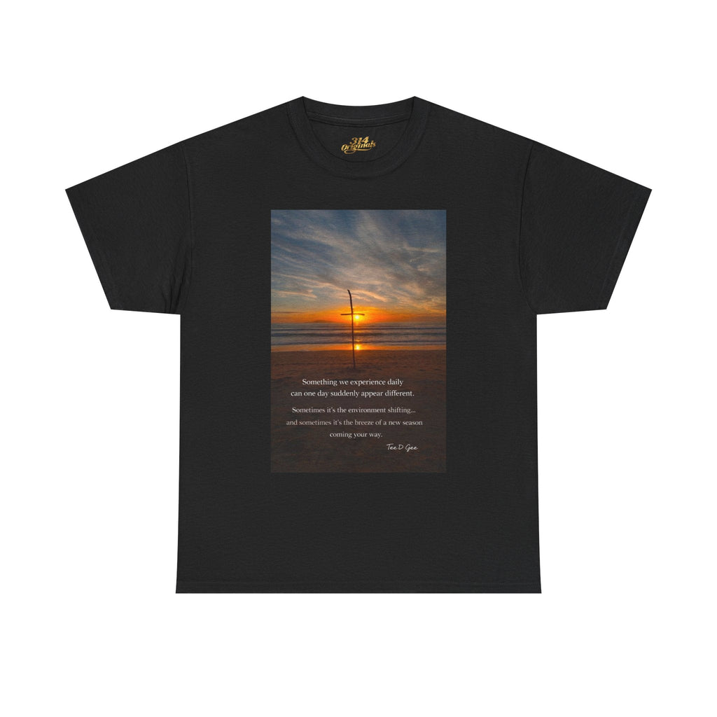 Sunset Beach Quote T‑Shirt — Inspirational Ocean Sunrise Tee - 314 Originals