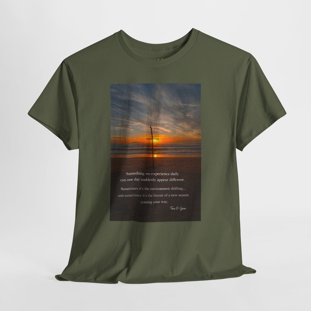 Sunset Beach Quote T‑Shirt — Inspirational Ocean Sunrise Tee - 314 Originals