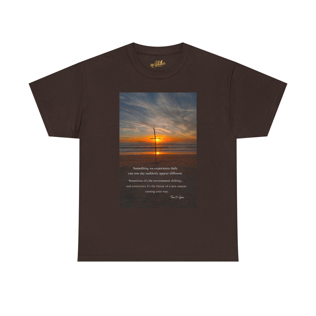 Sunset Beach Quote T‑Shirt — Inspirational Ocean Sunrise Tee - 314 Originals
