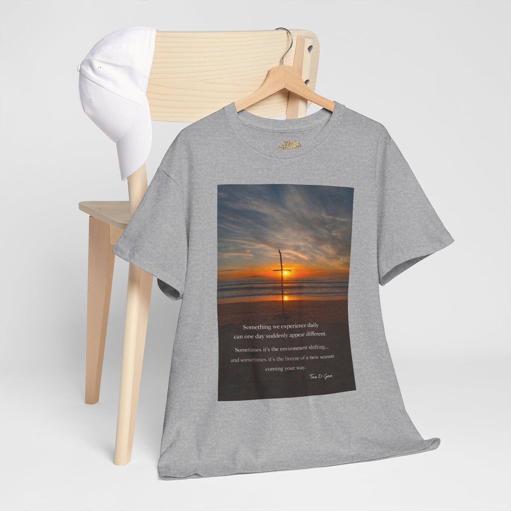 Sunset Beach Quote T‑Shirt — Inspirational Ocean Sunrise Tee - 314 Originals