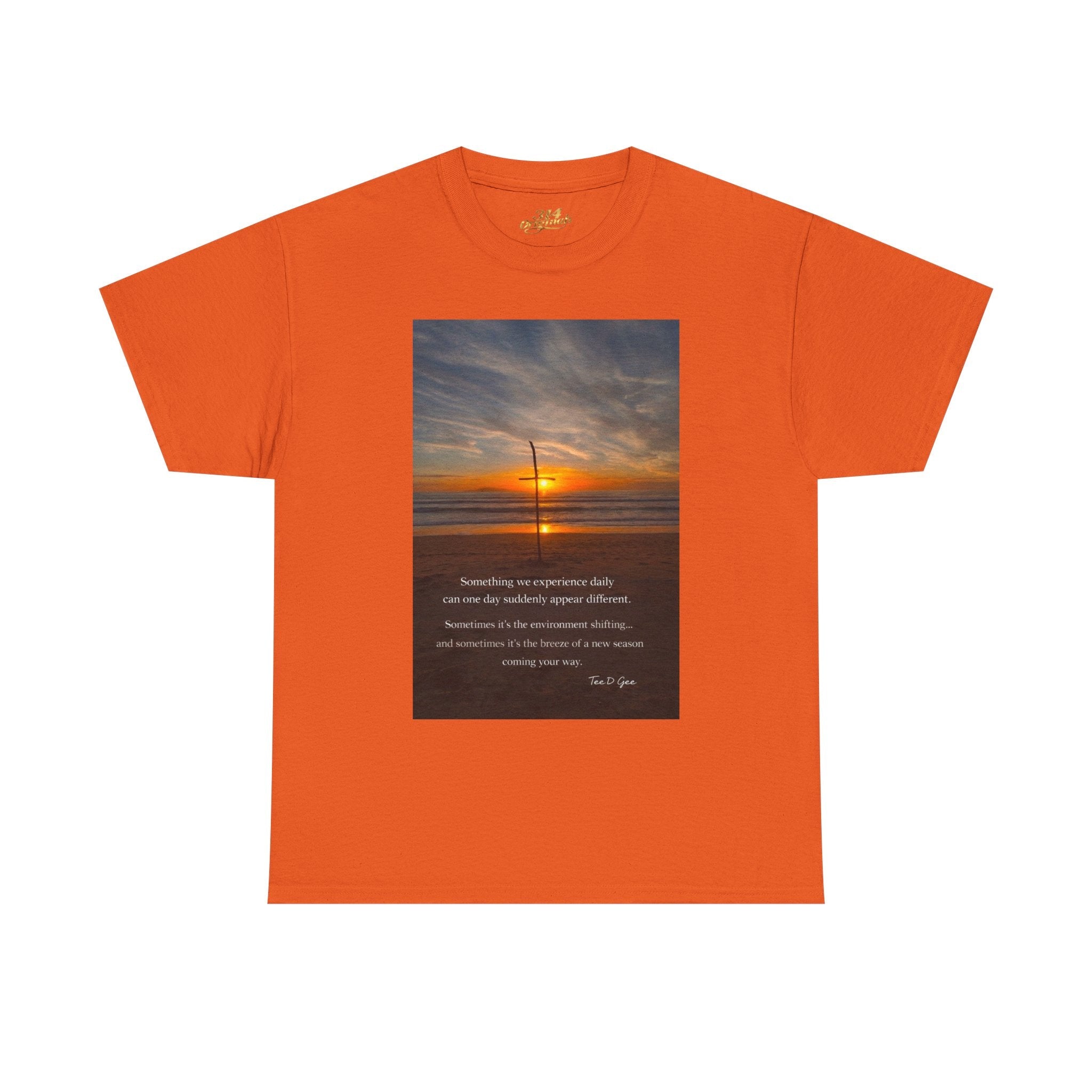 Sunset Beach Quote T‑Shirt — Inspirational Ocean Sunrise Tee - 314 Originals
