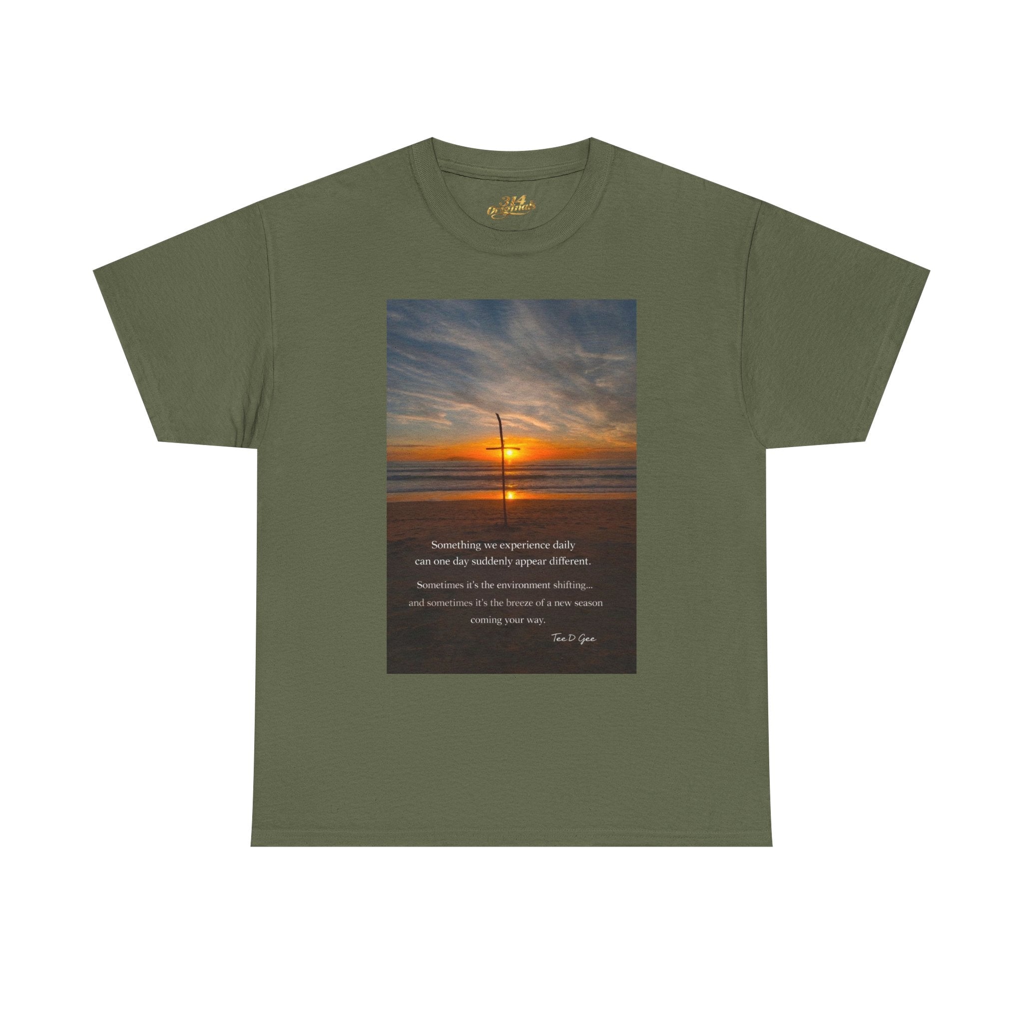 Sunset Beach Quote T‑Shirt — Inspirational Ocean Sunrise Tee - 314 Originals