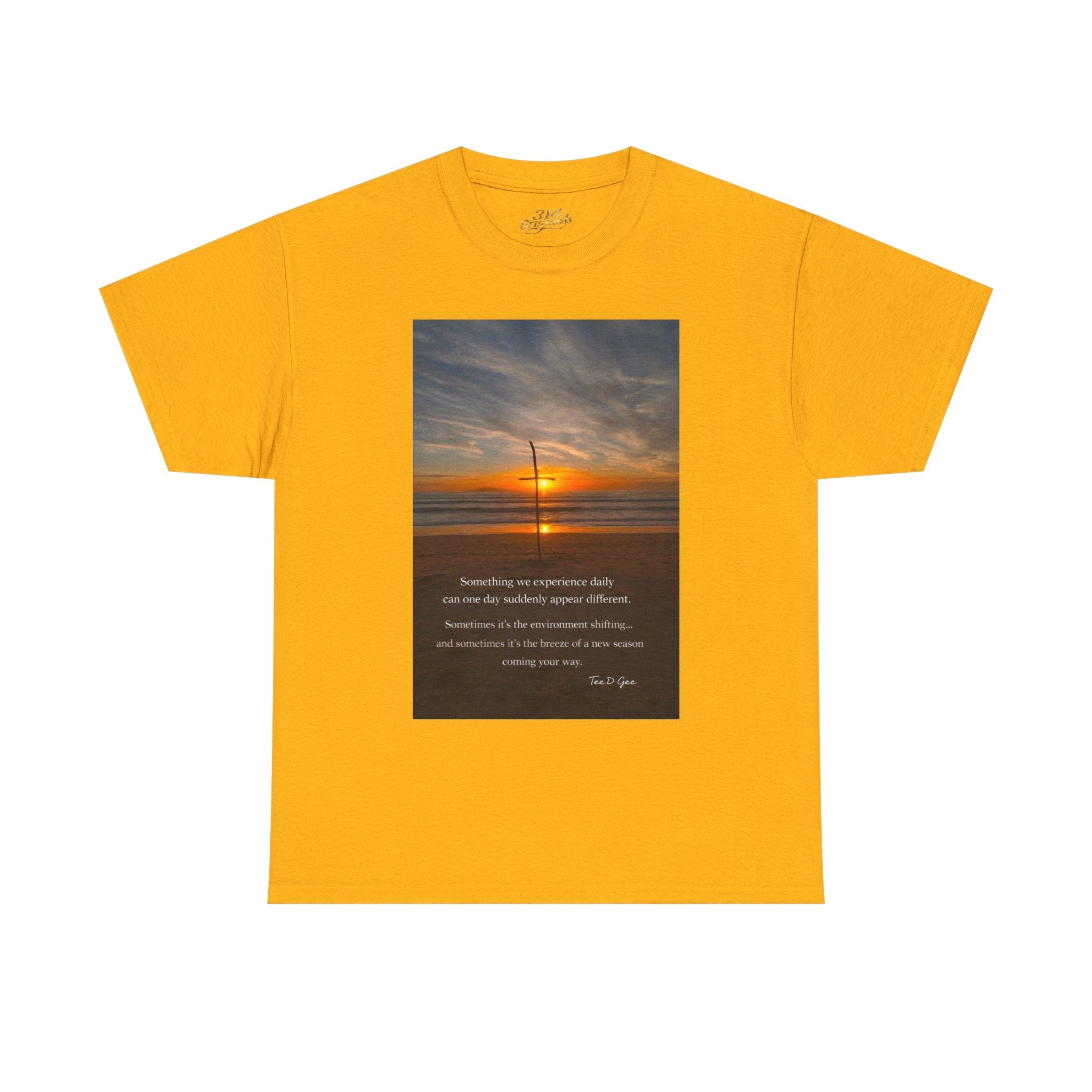 Sunset Beach Quote T‑Shirt — Inspirational Ocean Sunrise Tee - 314 Originals