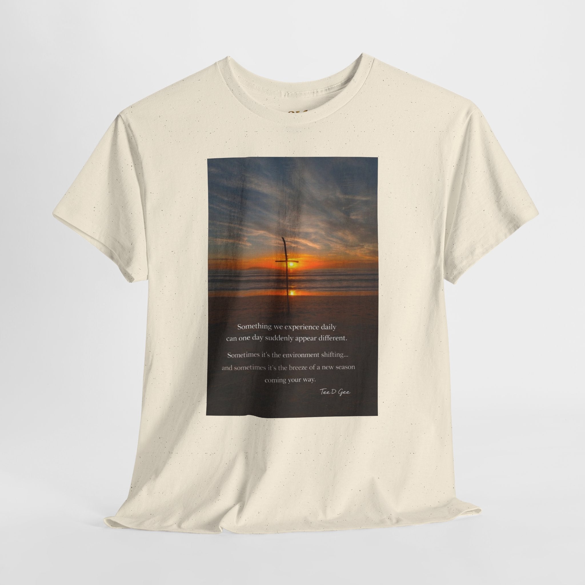 Sunset Beach Quote T‑Shirt — Inspirational Ocean Sunrise Tee - 314 Originals