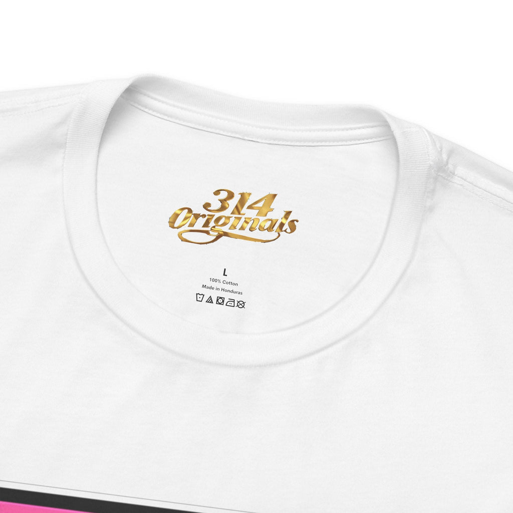 Super Sassy Tee — Pink & Yellow S Badge Graphic T-Shirt - 314 Originals