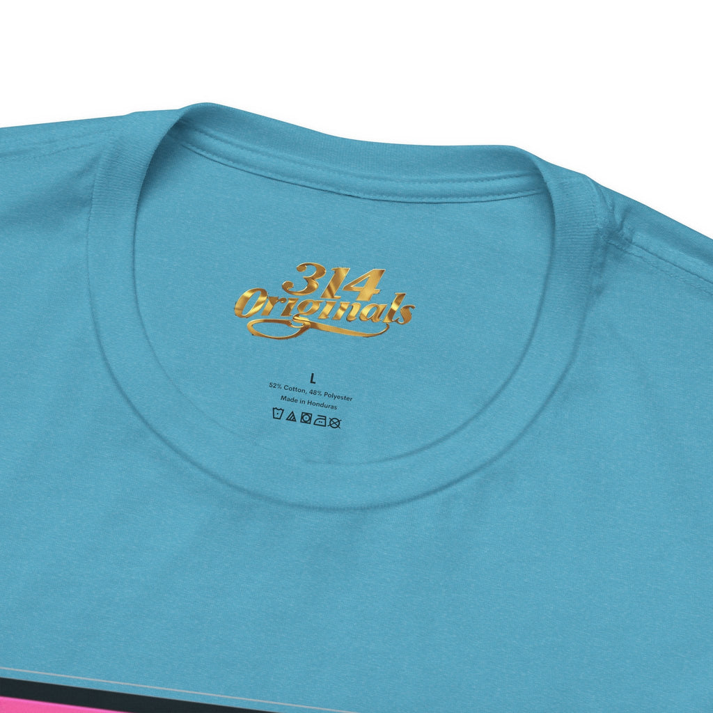 Super Sassy Tee — Pink & Yellow S Badge Graphic T-Shirt - 314 Originals