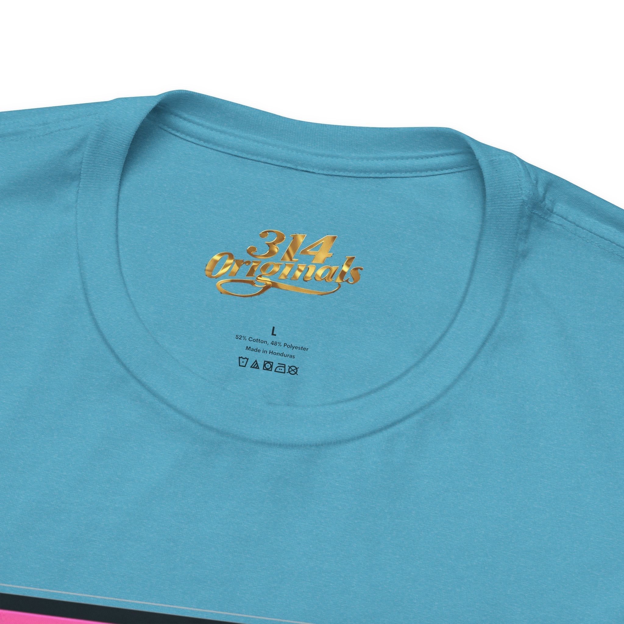 Super Sassy Tee — Pink & Yellow S Badge Graphic T-Shirt - 314 Originals