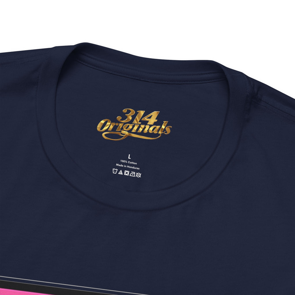 Super Sassy Tee — Pink & Yellow S Badge Graphic T-Shirt - 314 Originals