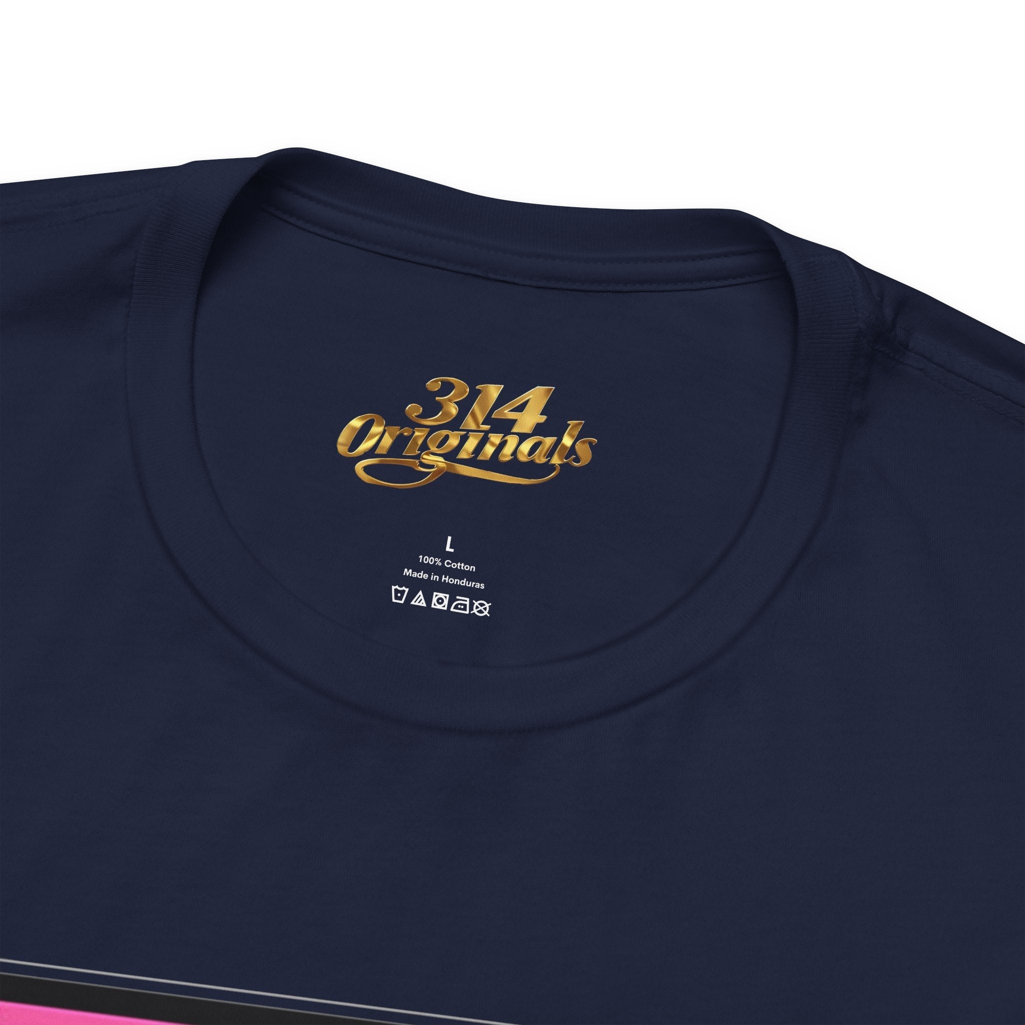 Super Sassy Tee — Pink & Yellow S Badge Graphic T-Shirt - 314 Originals