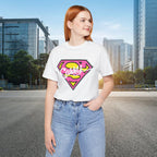 Super Sassy Tee — Pink & Yellow S Badge Graphic T-Shirt - 314 Originals