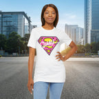 Super Sassy Tee — Pink & Yellow S Badge Graphic T-Shirt - 314 Originals