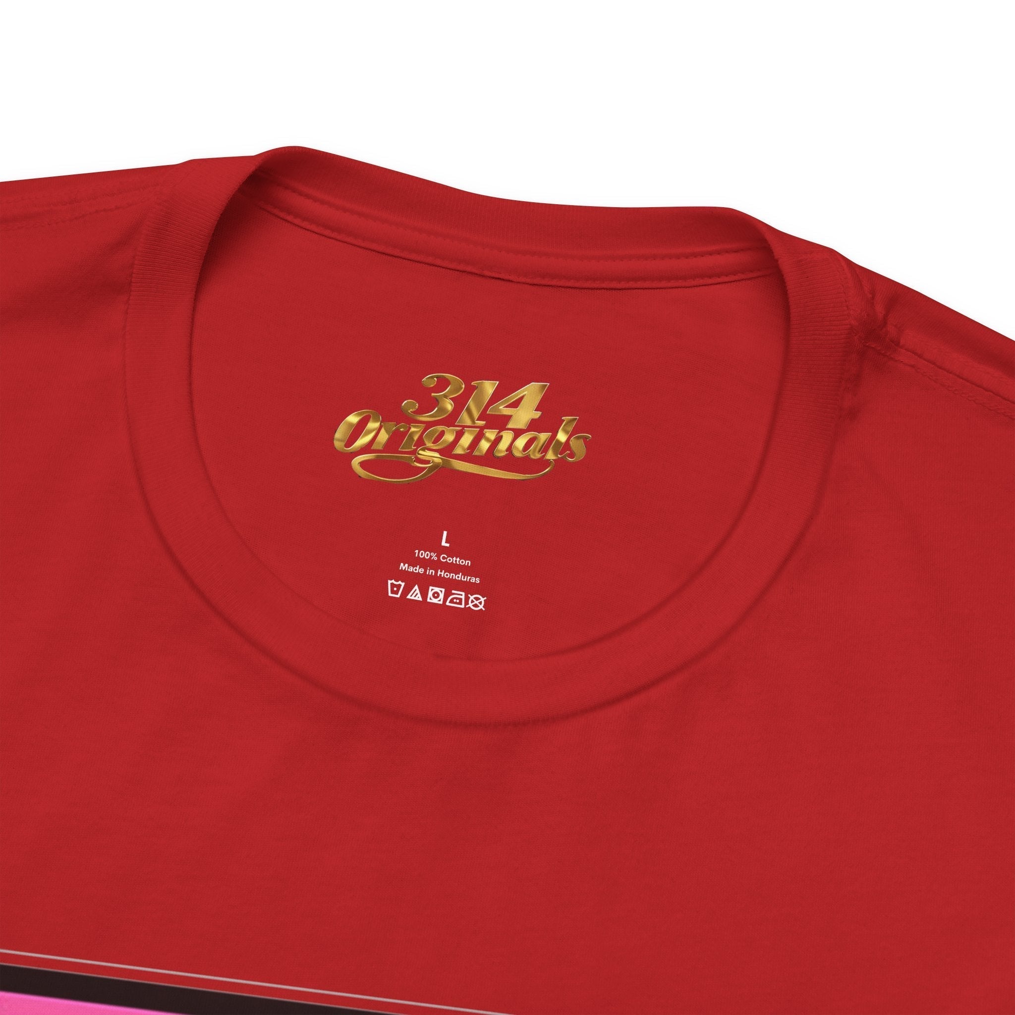 Super Sassy Tee — Pink & Yellow S Badge Graphic T-Shirt - 314 Originals