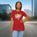 Super Sassy Tee — Pink & Yellow S Badge Graphic T-Shirt - 314 Originals