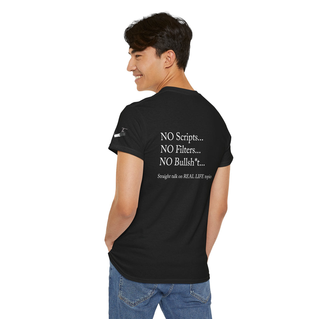 Tell It Like It Is Podcast — Bold Statement Graphic T‑Shirt ("No Scripts… No Filters… No Bullsh*t") - 314 Originals