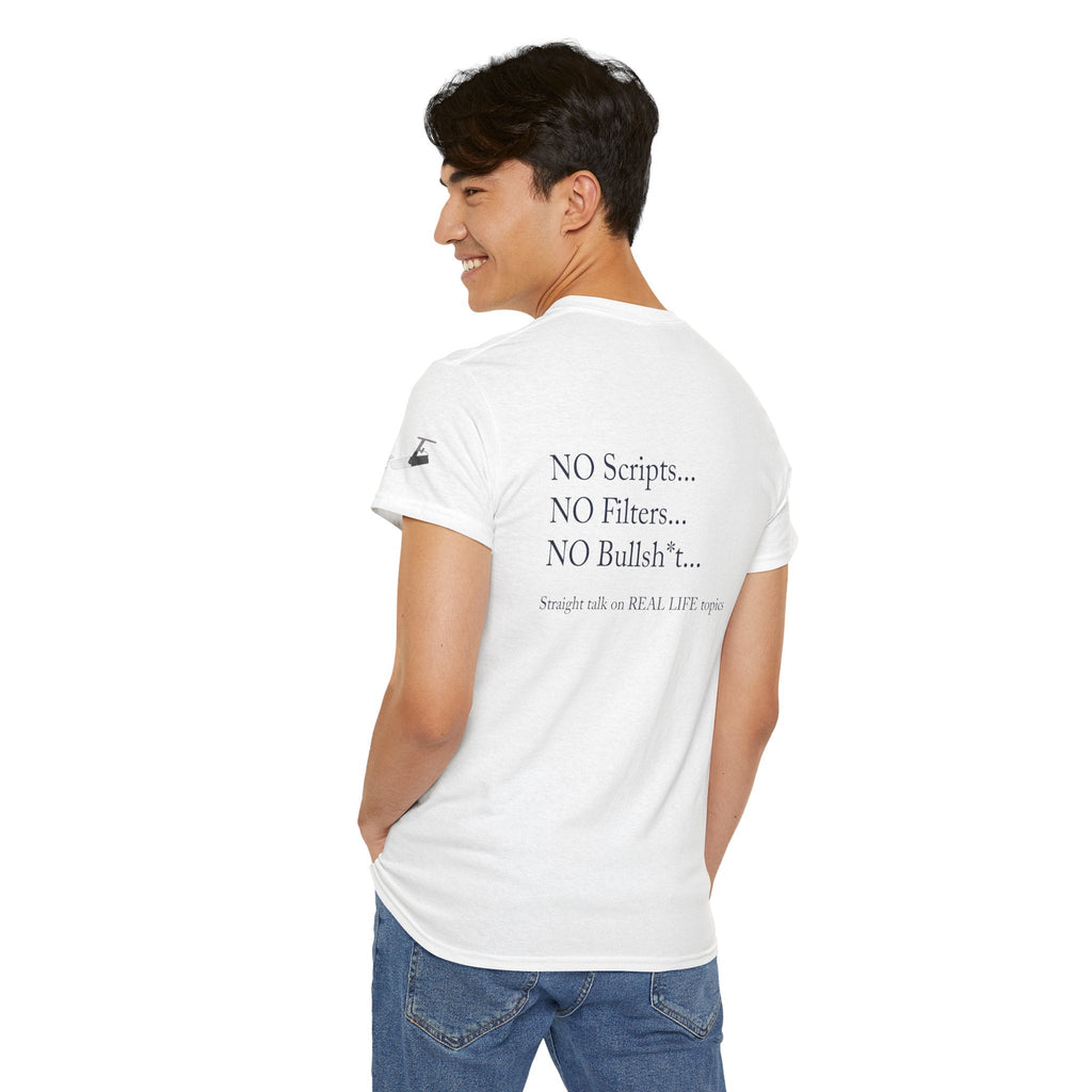 Tell It Like It Is Podcast — Bold Statement Graphic T‑Shirt ("No Scripts… No Filters… No Bullsh*t") - 314 Originals