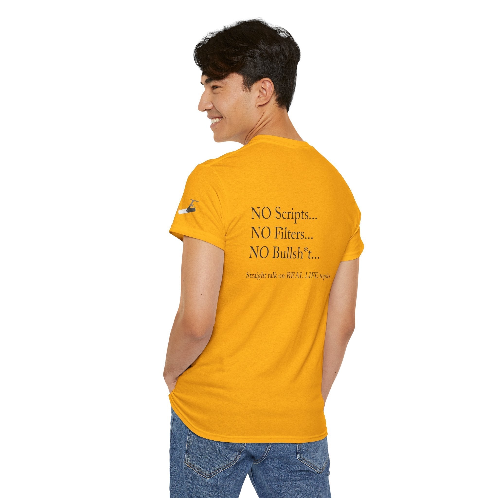 Tell It Like It Is Podcast — Bold Statement Graphic T‑Shirt ("No Scripts… No Filters… No Bullsh*t") - 314 Originals