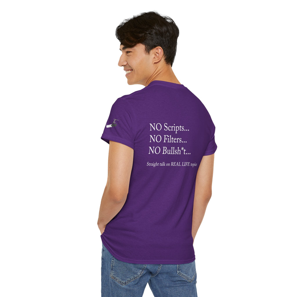 Tell It Like It Is Podcast — Bold Statement Graphic T‑Shirt ("No Scripts… No Filters… No Bullsh*t") - 314 Originals