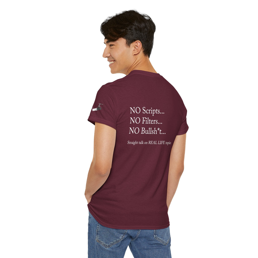 Tell It Like It Is Podcast — Bold Statement Graphic T‑Shirt ("No Scripts… No Filters… No Bullsh*t") - 314 Originals