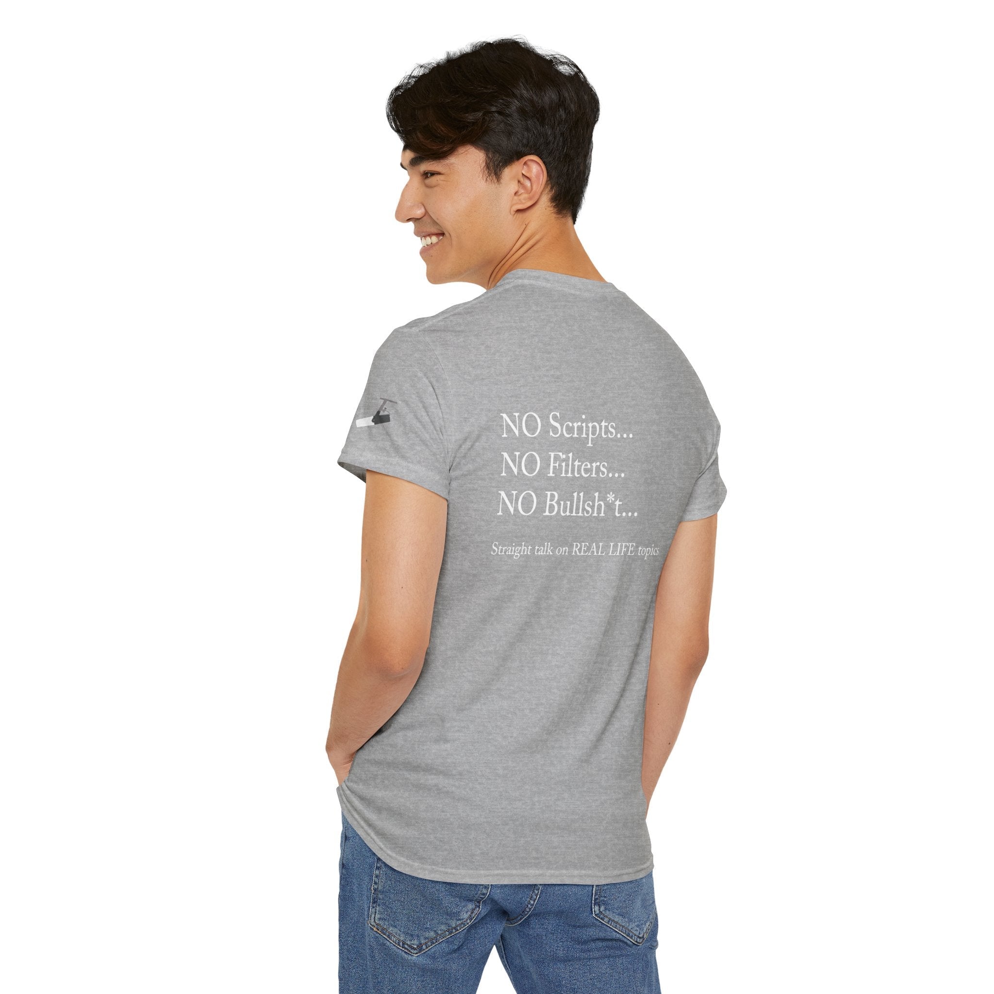 Tell It Like It Is Podcast — Bold Statement Graphic T‑Shirt ("No Scripts… No Filters… No Bullsh*t") - 314 Originals