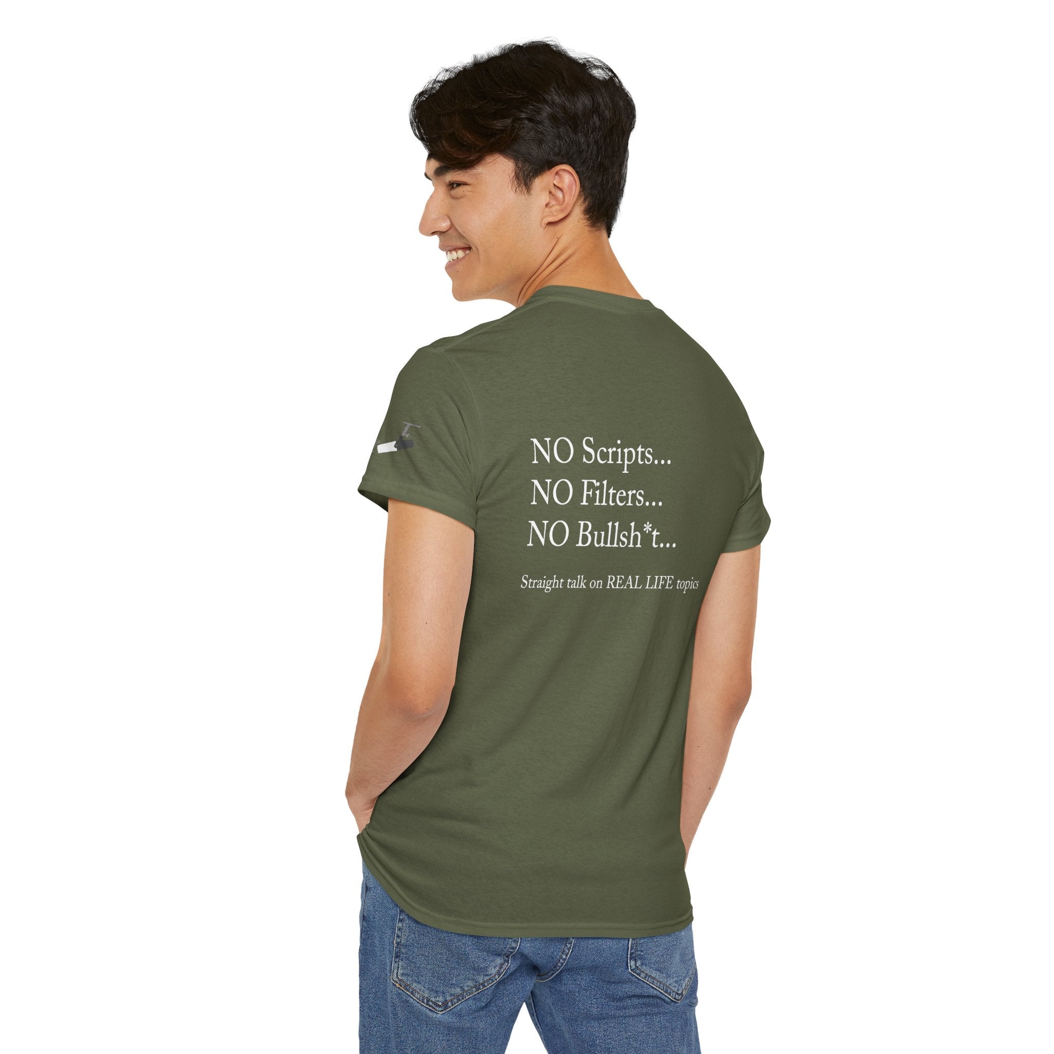 Tell It Like It Is Podcast — Bold Statement Graphic T‑Shirt ("No Scripts… No Filters… No Bullsh*t") - 314 Originals