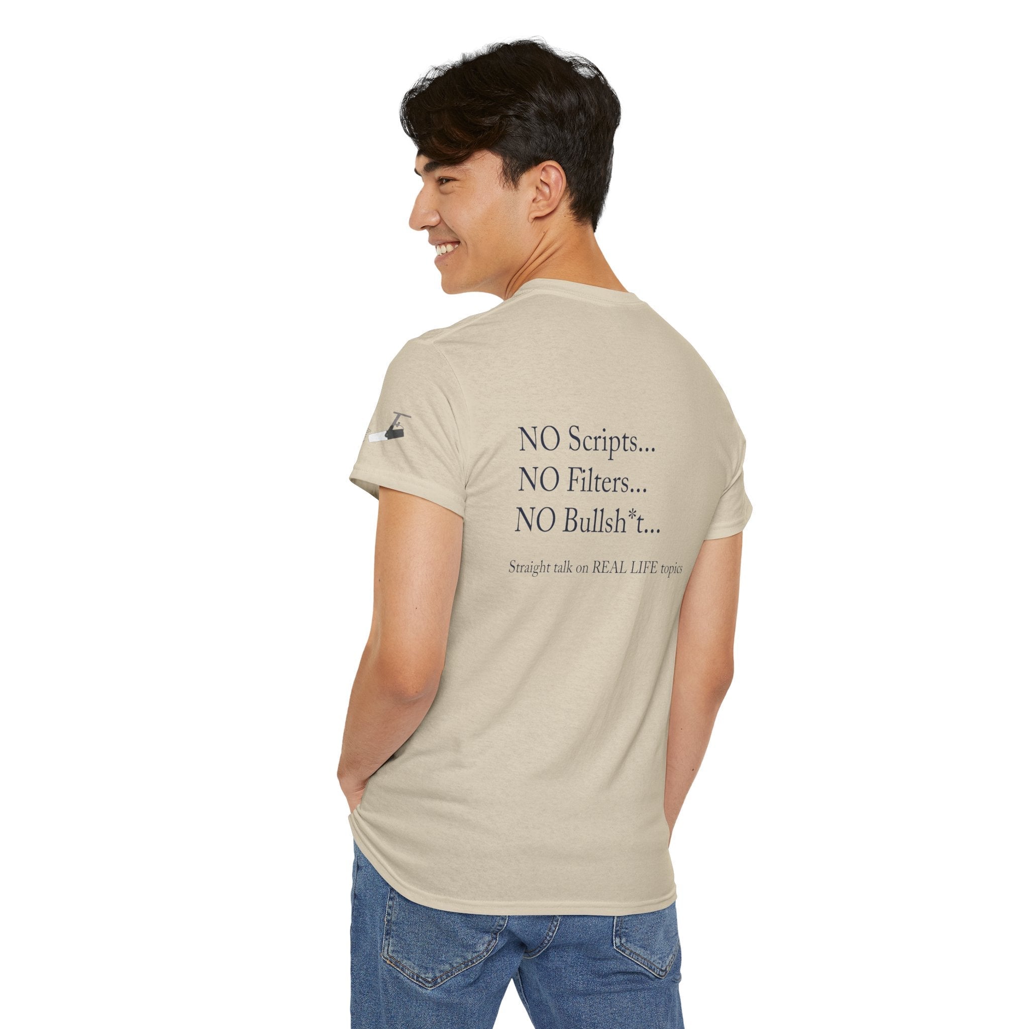 Tell It Like It Is Podcast — Bold Statement Graphic T‑Shirt ("No Scripts… No Filters… No Bullsh*t") - 314 Originals