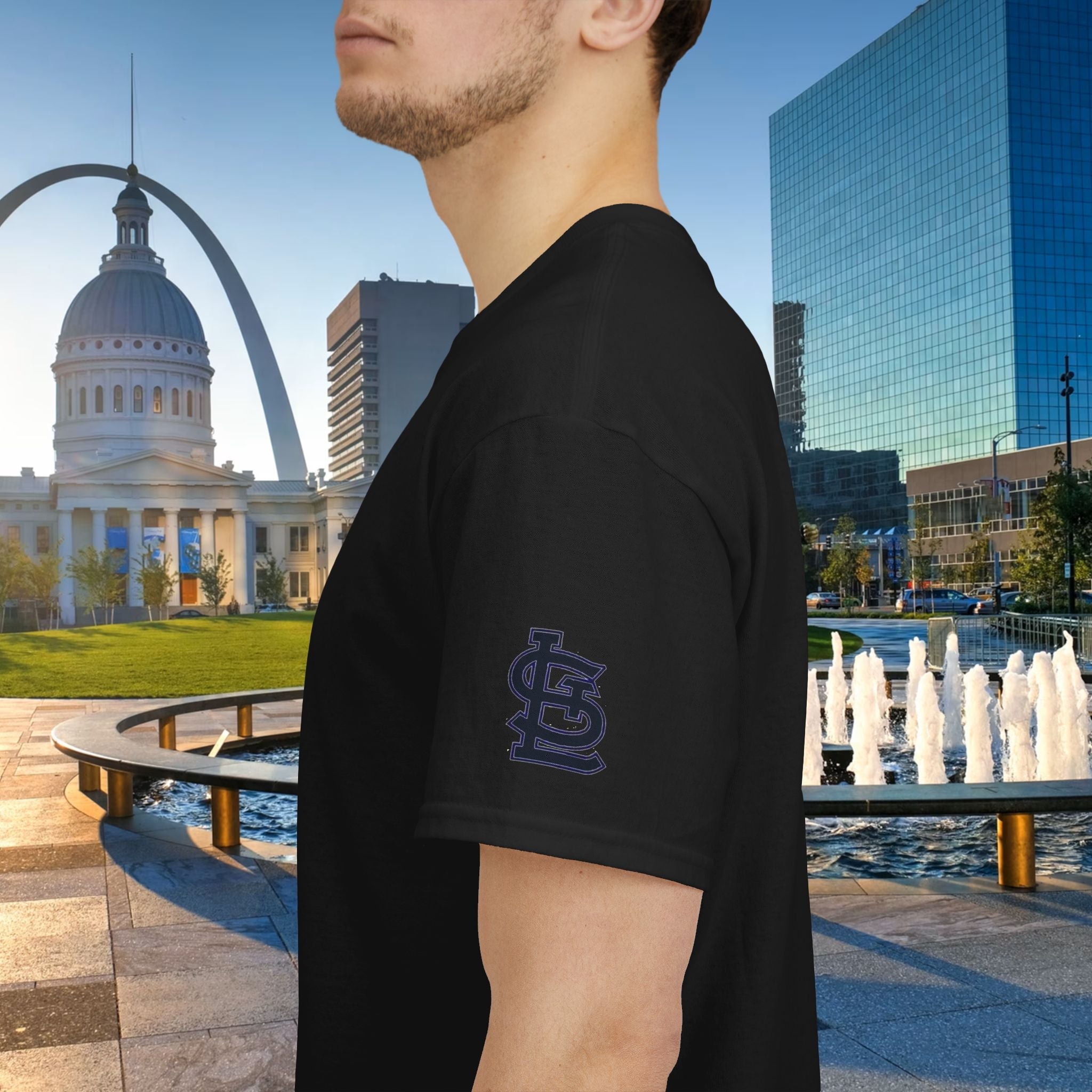 The Lou Script Black Tee — Vintage Script Graphic T-Shirt - 314 Originals