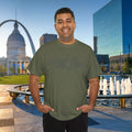 The Lou Script Green Tee — Vintage Script Graphic T-Shirt - 314 Originals