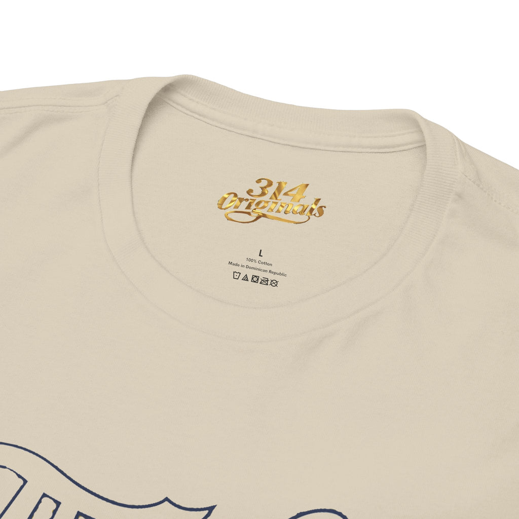 The Lou Script Sand Tee — Vintage Script Graphic T-Shirt - 314 Originals