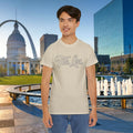 The Lou Script Sand Tee — Vintage Script Graphic T-Shirt - 314 Originals