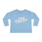 Toddler Long Sleeve Tee — "314 Originals" Retro Script Kids Shirt - 314 Originals