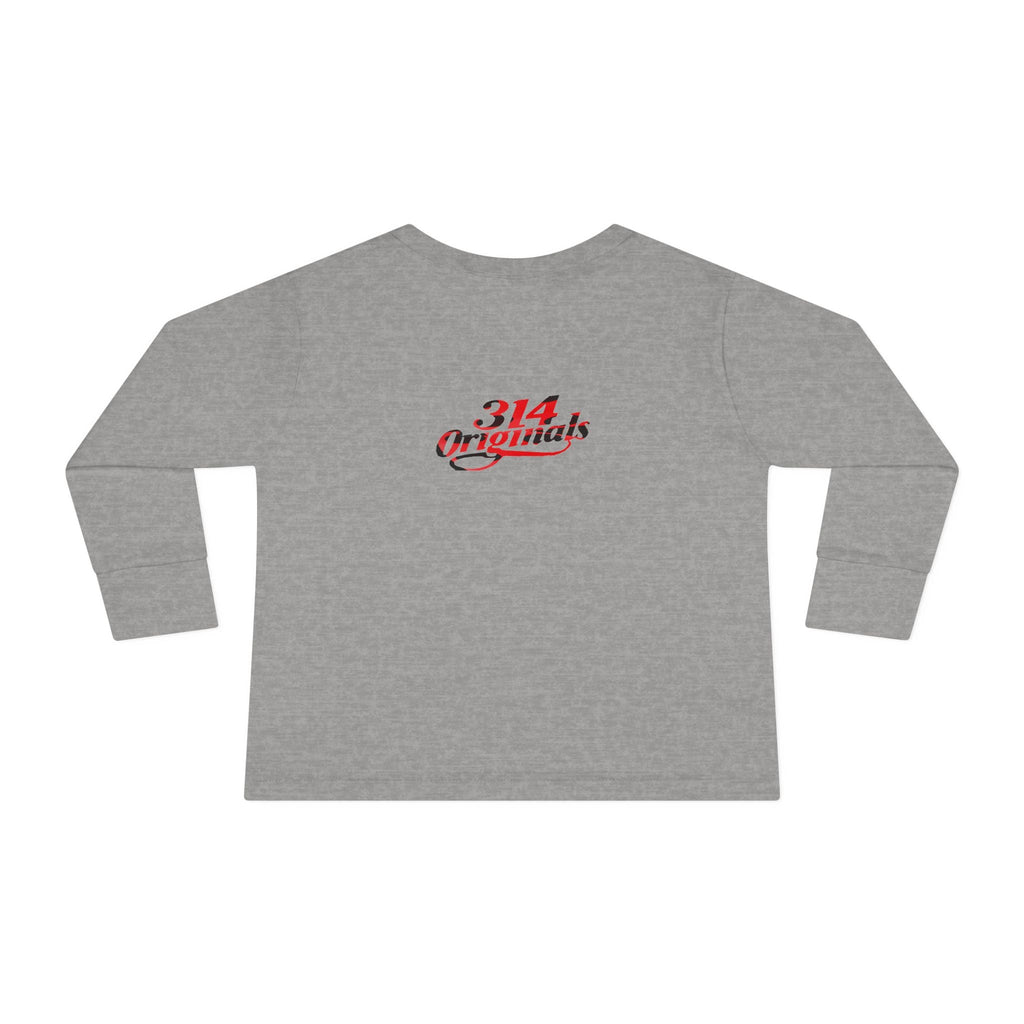 Toddler Long Sleeve Tee — Cute Ladybug Chest Design with “314 Original” Back - 314 Originals